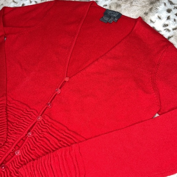 Lafayette 148 Red 100% Cashmere Sweater Size XS - Picture 7 of 10